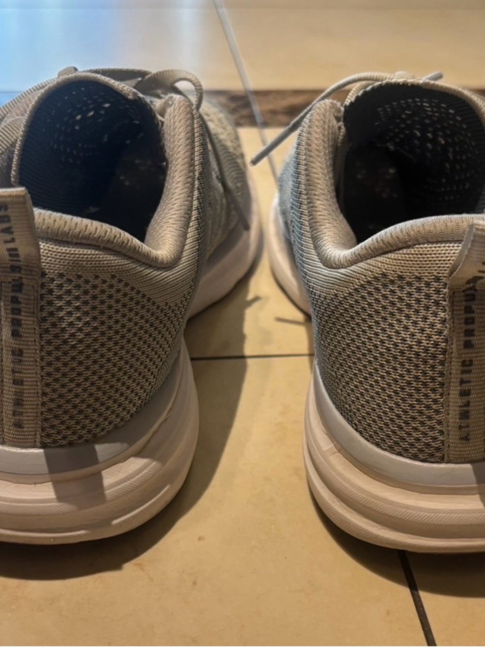 APL TechLoom Women’s Knit Trainer in Light Taupe - Picture 5 of 5